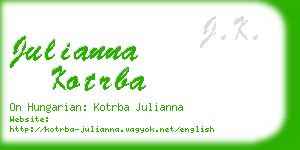 julianna kotrba business card